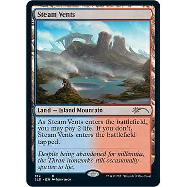 Image for Steam Vents (129) (SLD) - Magic: The Gathering