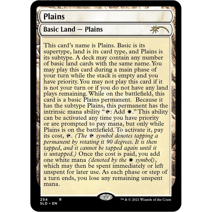 Image for Plains (254) (Full-Text Lands) (254) (SLD) - Magic: The Gathering