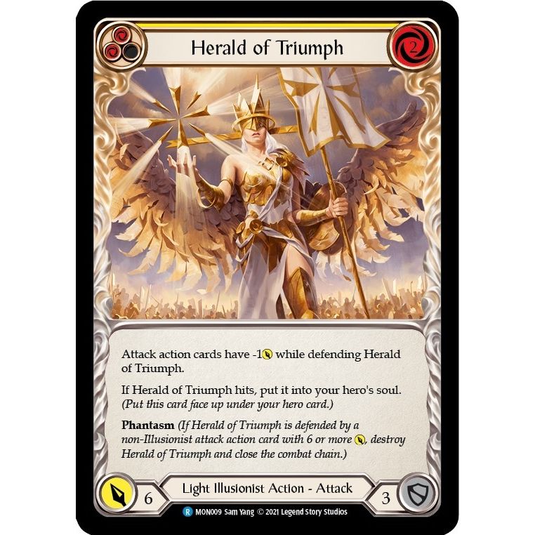 Image for Herald of Triumph (Yellow) (MON009) (MON) - Flesh and Blood TCG