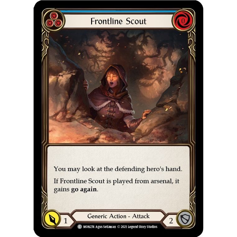 Image for Frontline Scout (Blue) (MON274) (MON) - Flesh and Blood TCG