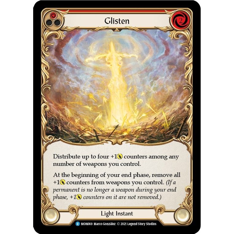 Image for Glisten (Red) (MON069) (MON) - Flesh and Blood TCG