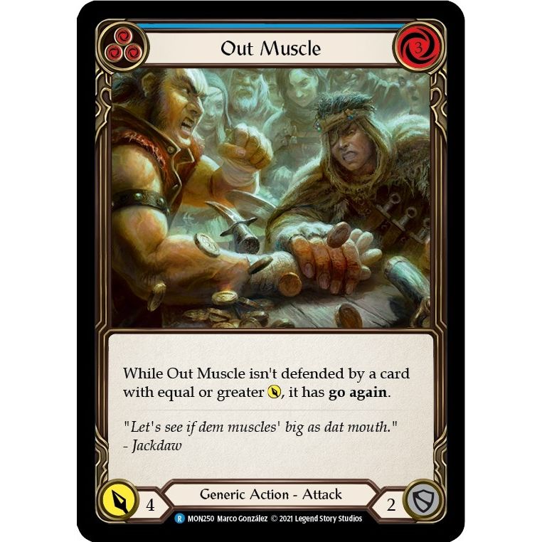 Image for Out Muscle (Blue) (MON250) (MON) - Flesh and Blood TCG