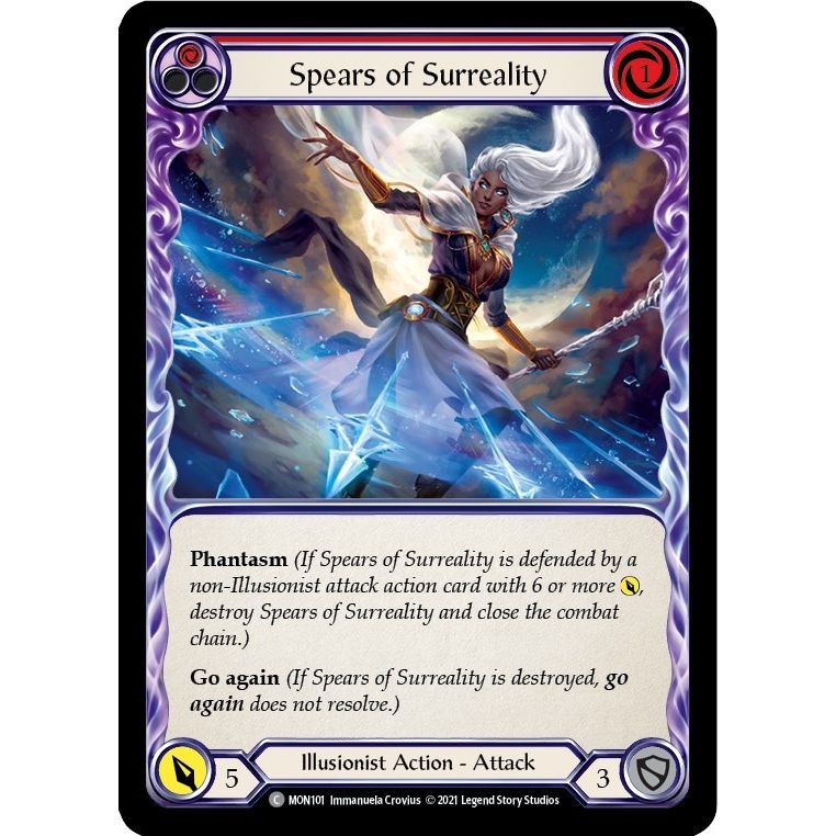 Image for Spears of Surreality (Red) (MON101) (MON) - Flesh and Blood TCG