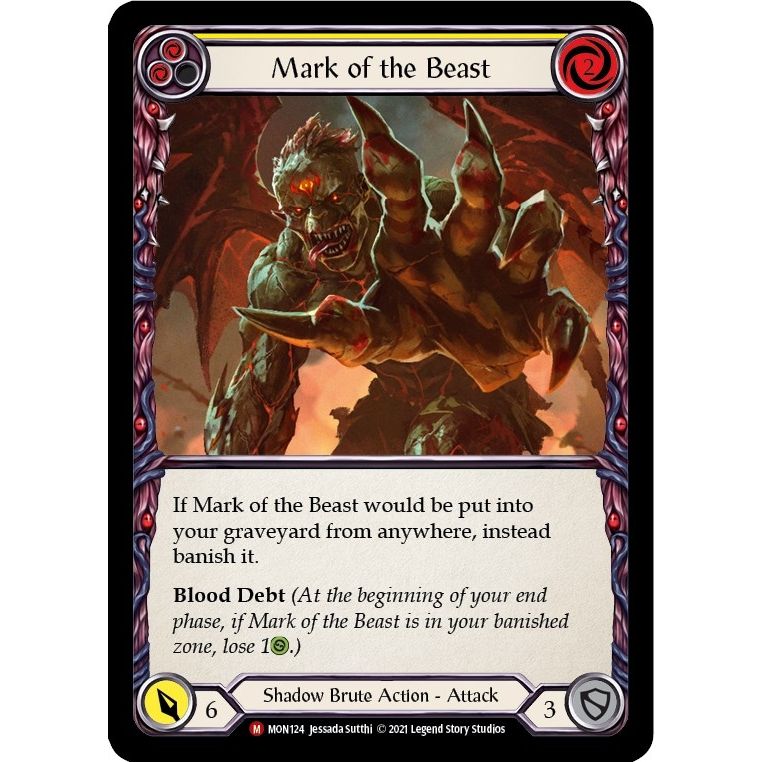Image for Mark of the Beast (MON124) (MON) - Flesh and Blood TCG