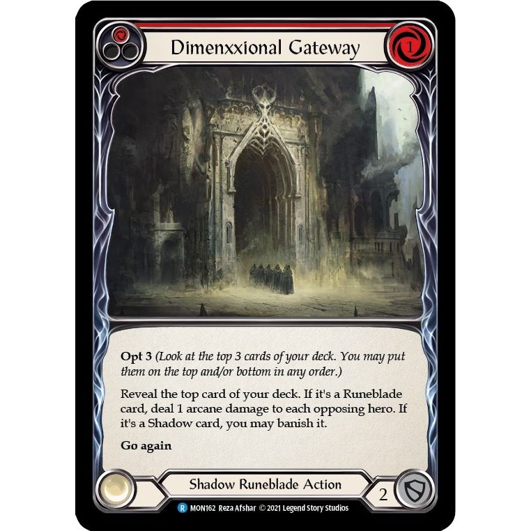 Image for Dimenxxional Gateway (Red) (MON162) (MON) - Flesh and Blood TCG