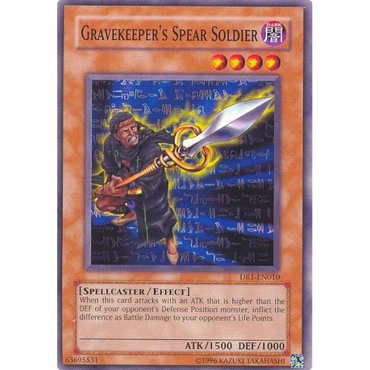 Image for Gravekeeper's Spear Soldier (DR1-EN010) (DR1) - YuGiOh