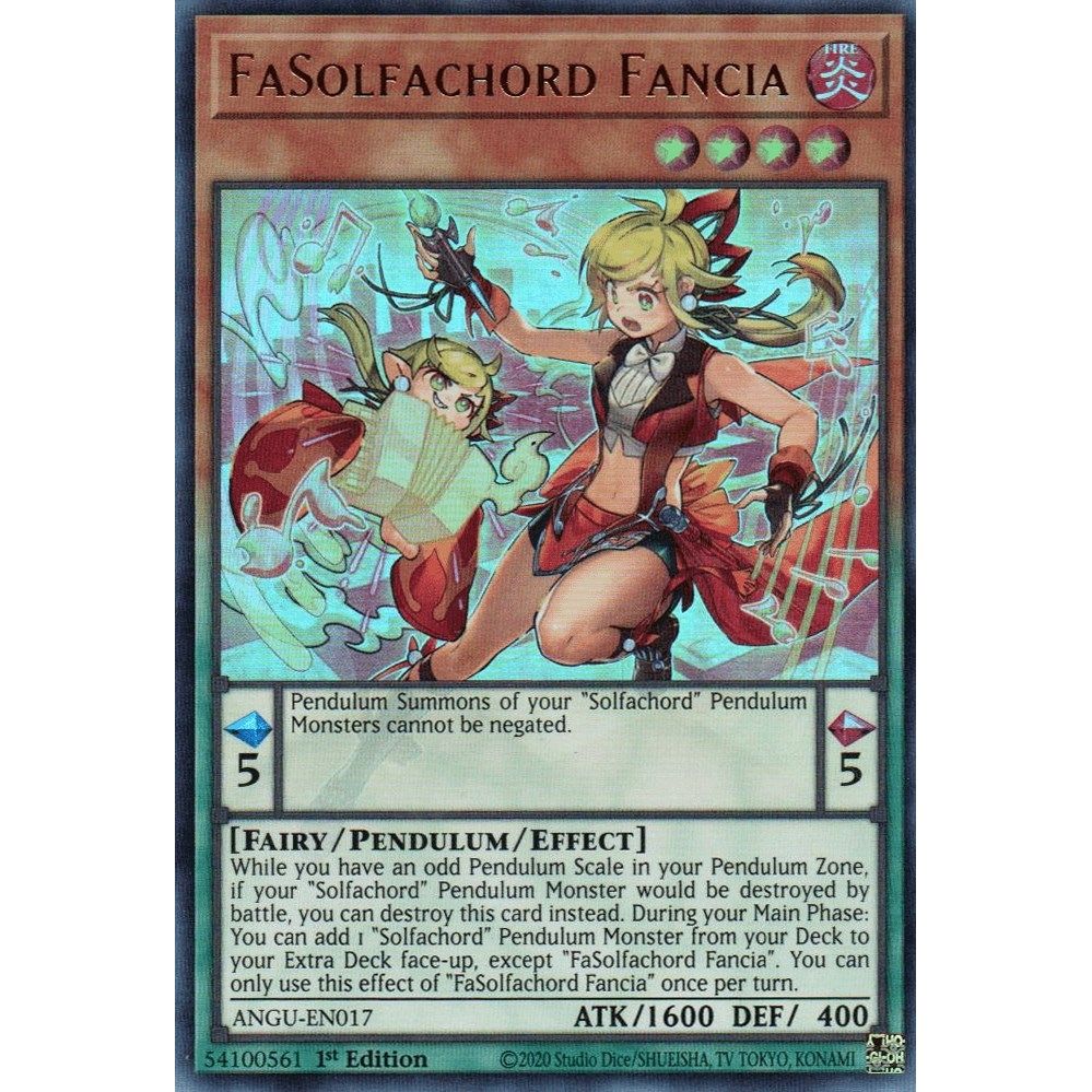 Image for FaSolfachord Fancia (ANGU-EN017) (ANGU) - YuGiOh