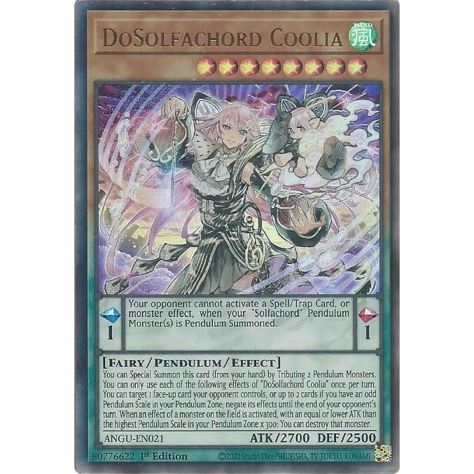 Image for DoSolfachord Coolia (ANGU-EN021) (ANGU) - YuGiOh