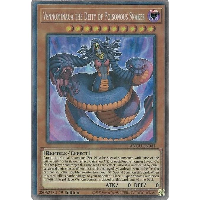 Image for Vennominaga the Deity of Poisonous Snakes (CR) (ANGU-EN041) (ANGU) - YuGiOh