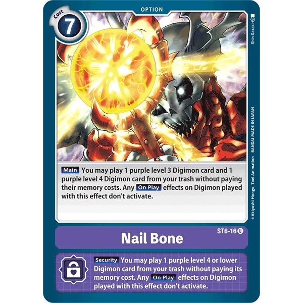 Image for Nail Bone (ST6-16 U) (ST-6) - Digimon Card Game