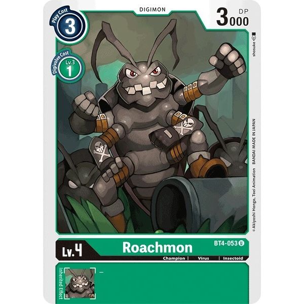 Image for Roachmon (BT4-053 U) (BT04) - Digimon Card Game