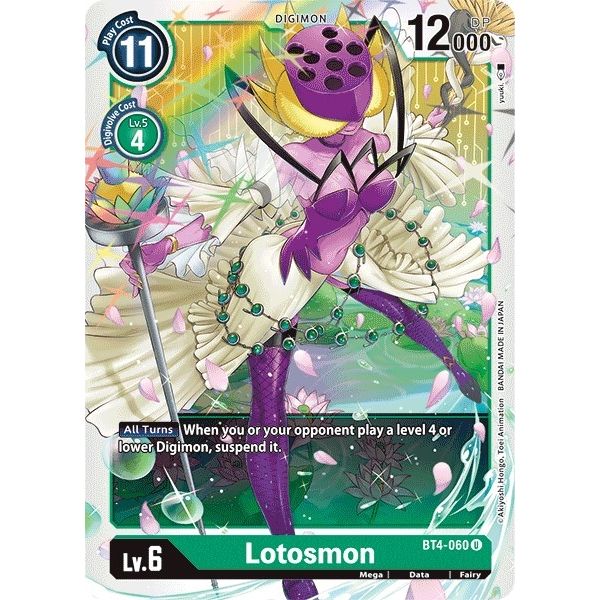 Image for Lotosmon (BT4-060 U) (BT04) - Digimon Card Game