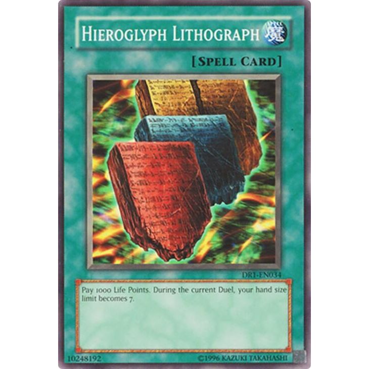 Image for Hieroglyph Lithograph (DR1-EN034) (DR1) - YuGiOh