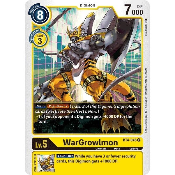Image for WarGrowlmon (BT4-046 R) (BT04) - Digimon Card Game