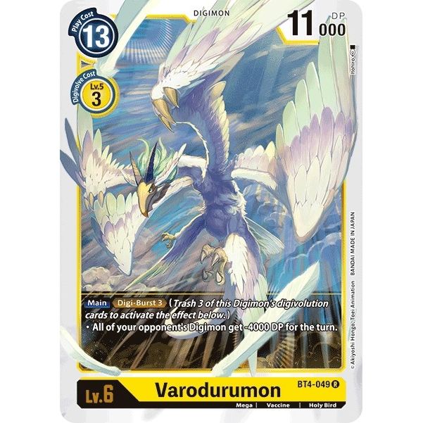 Image for Varodurumon (BT4-049 R) (BT04) - Digimon Card Game