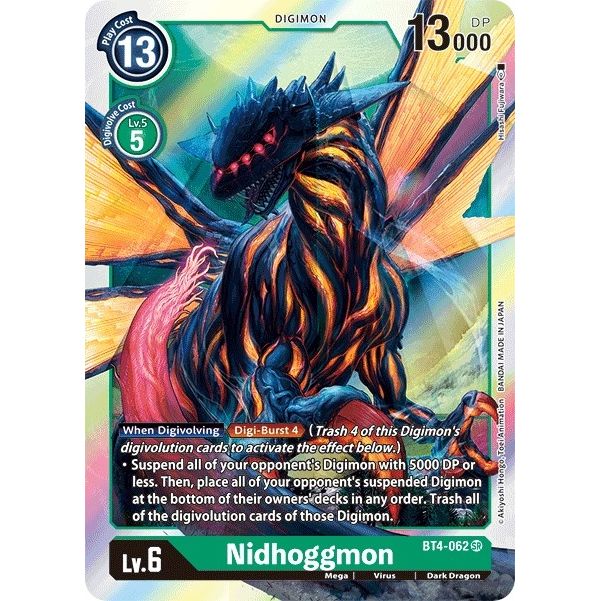 Image for Nidhoggmon (BT4-062 SR) (BT04) - Digimon Card Game