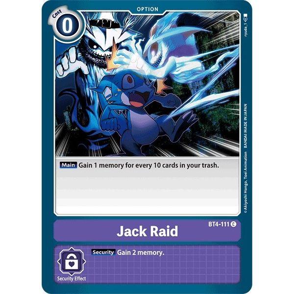 Image for Jack Raid (BT4-111 C) (BT04) - Digimon Card Game