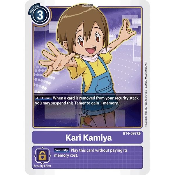 Image for Kari Kamiya (BT4-097 R) (BT04) - Digimon Card Game