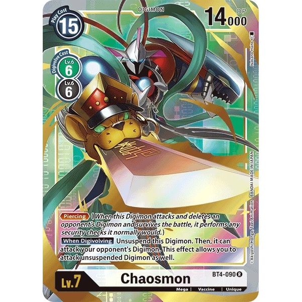 Image for Chaosmon (Alternate Art) (BT4-090 R) (BT04) - Digimon Card Game