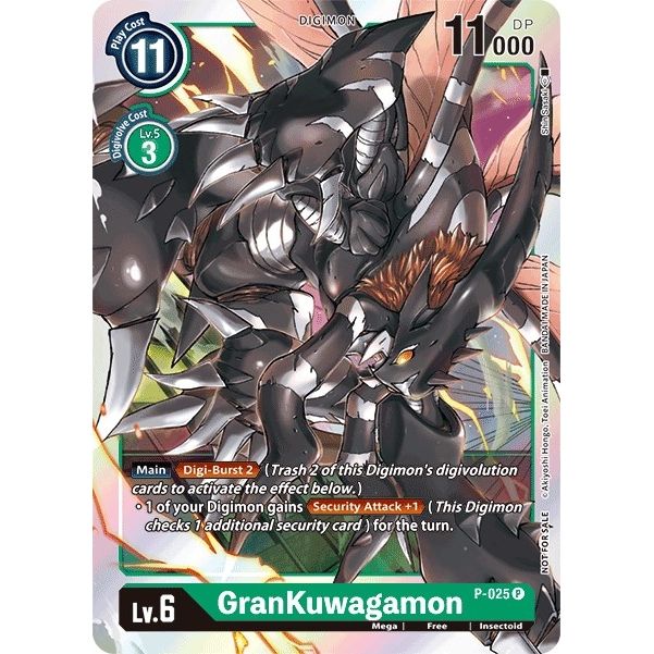 Image for GranKuwagamon - P-025 (P-025 P) (D-PR) - Digimon Card Game
