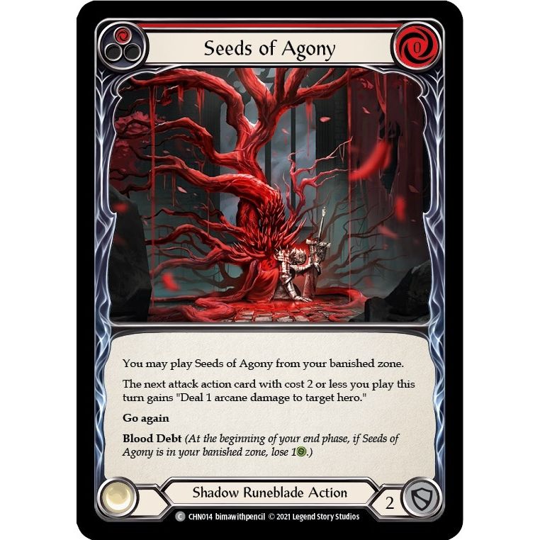 Image for Seeds of Agony (Red) (CHN014) (CHN) - Flesh and Blood TCG