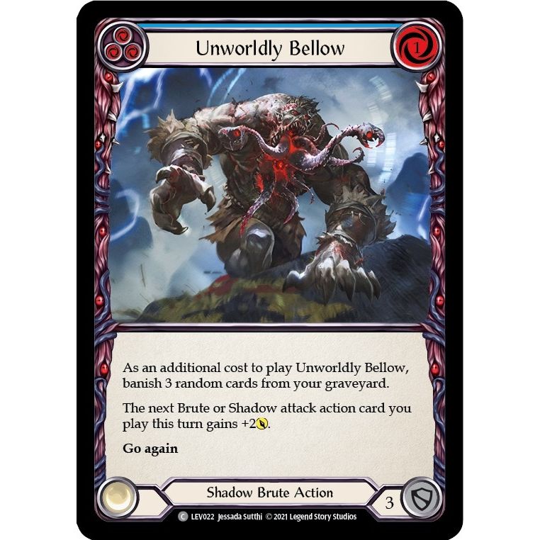 Image for Unworldly Bellow (Blue) (LEV022) (LEV) - Flesh and Blood TCG