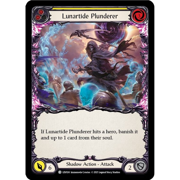 Image for Lunartide Plunderer (Yellow) (LEV024) (LEV) - Flesh and Blood TCG