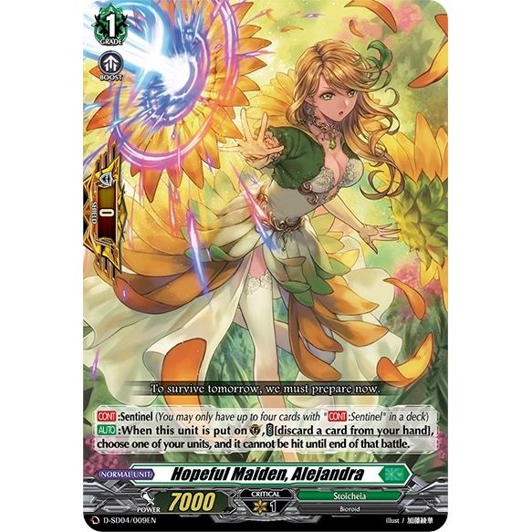 Image for Hopeful Maiden, Alejandra (D-SD04/009EN) (D-SD04) - Cardfight Vanguard