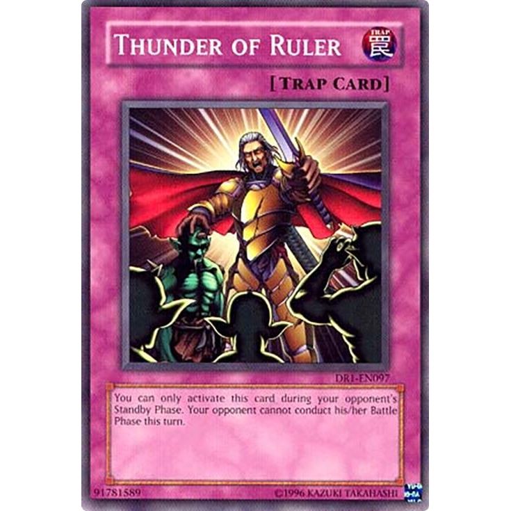 Image for Thunder of Ruler (DR1-EN097) (DR1) - YuGiOh