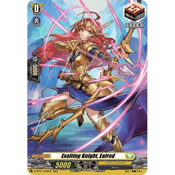 Image for Exalting Knight, Eafred (Holo) (D-BT01/H38EN) (D-BT01) - Cardfight Vanguard