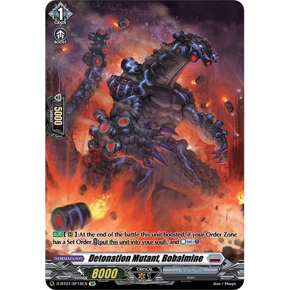 Image for Detonation Mutant, Bobalmine (SP) (D-BT01/SP18EN) (D-BT01) - Cardfight Vanguard
