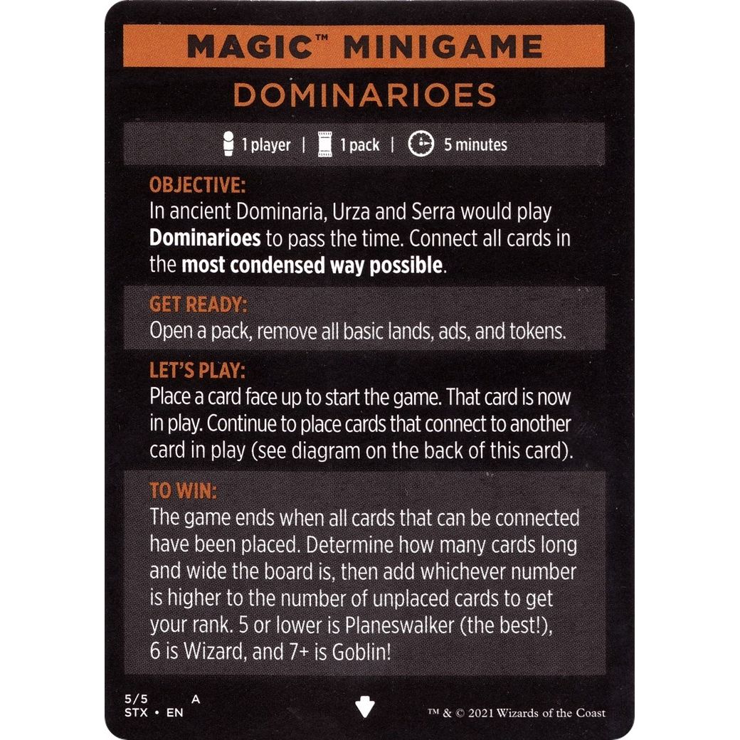 Image for Magic Minigame: Dominarioes (5) (STX) - Magic: The Gathering