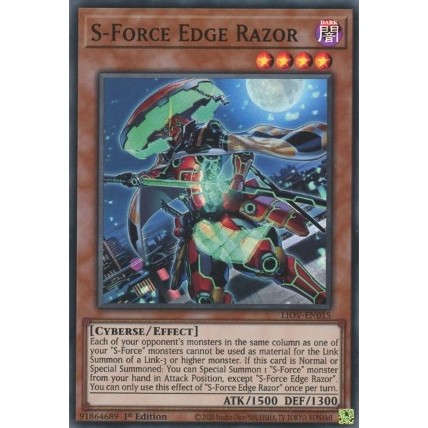 Image for S-Force Edge Razor (LIOV-EN015) (LIOV) - YuGiOh