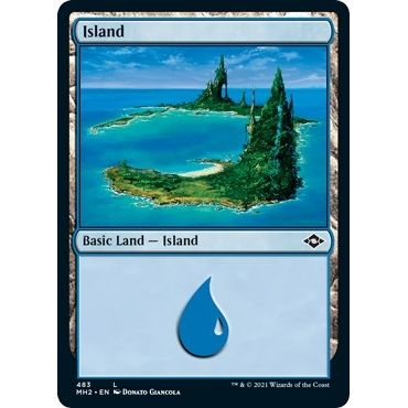 Image for Island (483) (Foil Etched) (483) (MH2) - Magic: The Gathering