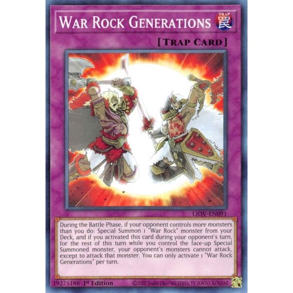 Image for War Rock Generations (LIOV-EN091) (LIOV) - YuGiOh