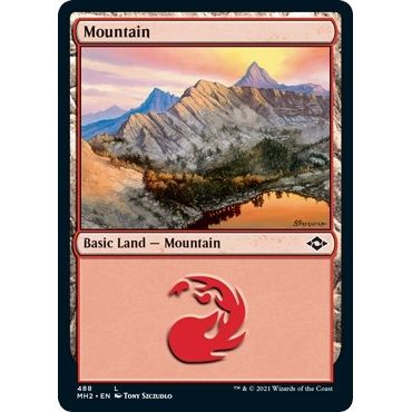 Image for Mountain (488) (Foil Etched) (488) (MH2) - Magic: The Gathering