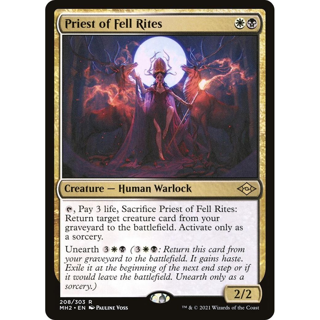 Image for Priest of Fell Rites (208) (MH2) - Magic: The Gathering