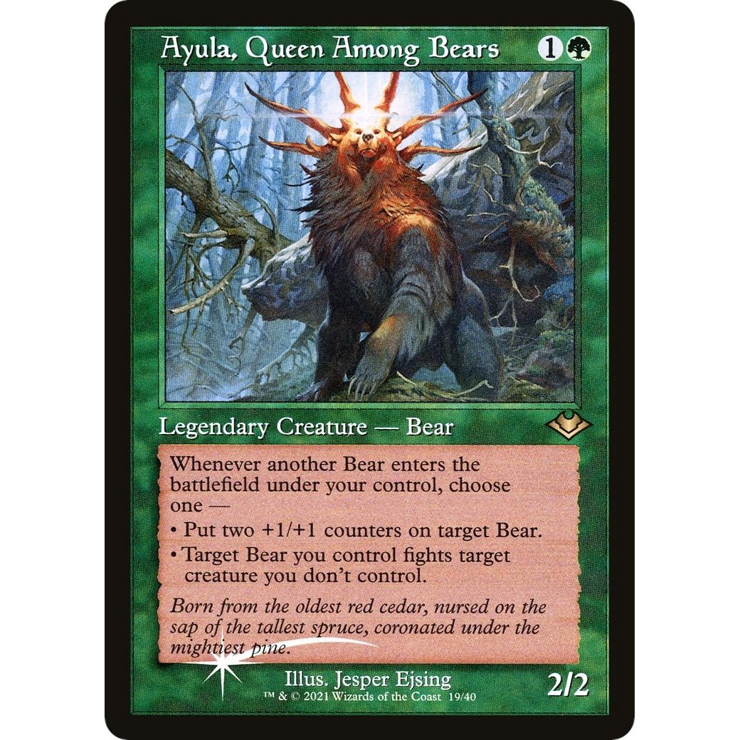 Image for Ayula, Queen Among Bears (Retro Frame) (19) (MH1) - Magic: The Gathering