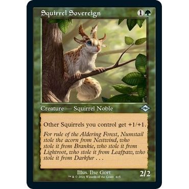Image for Squirrel Sovereign (Retro Frame) (Foil Etched) (415) (MH2) - Magic: The Gathering