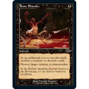 Image for Bone Shards (Retro Frame) (Foil Etched) (395) (MH2) - Magic: The Gathering