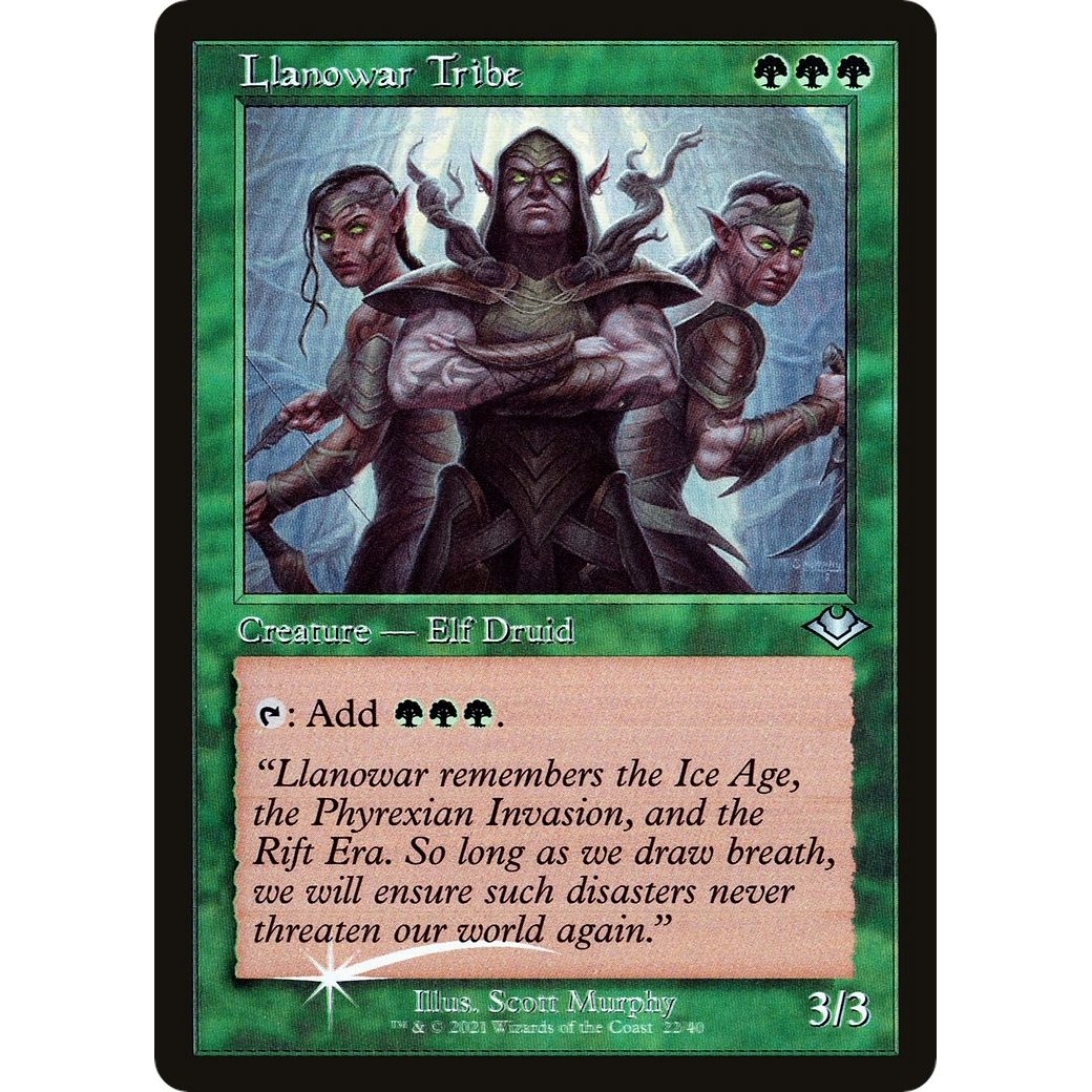 Image for Llanowar Tribe (Retro Frame) (22) (MH1) - Magic: The Gathering