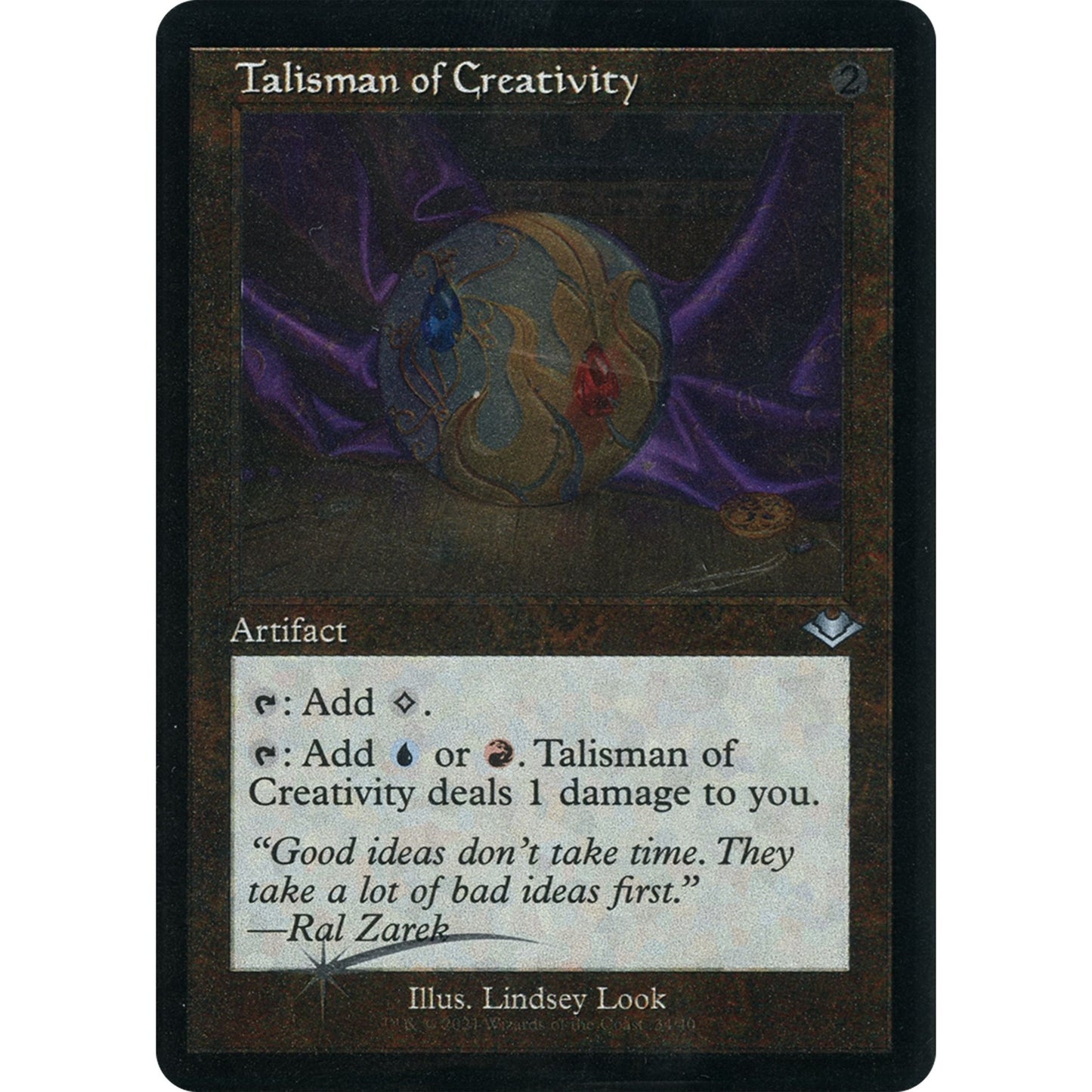 Image for Talisman of Creativity (Retro Frame) (Foil Etched) (34) (MH1) - Magic: The Gathering