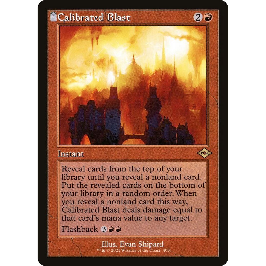 Image for Calibrated Blast (Retro Frame) (405) (MH2) - Magic: The Gathering
