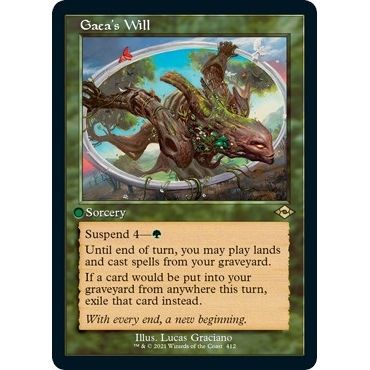 Image for Gaea's Will (Retro Frame) (Foil Etched) (412) (MH2) - Magic: The Gathering