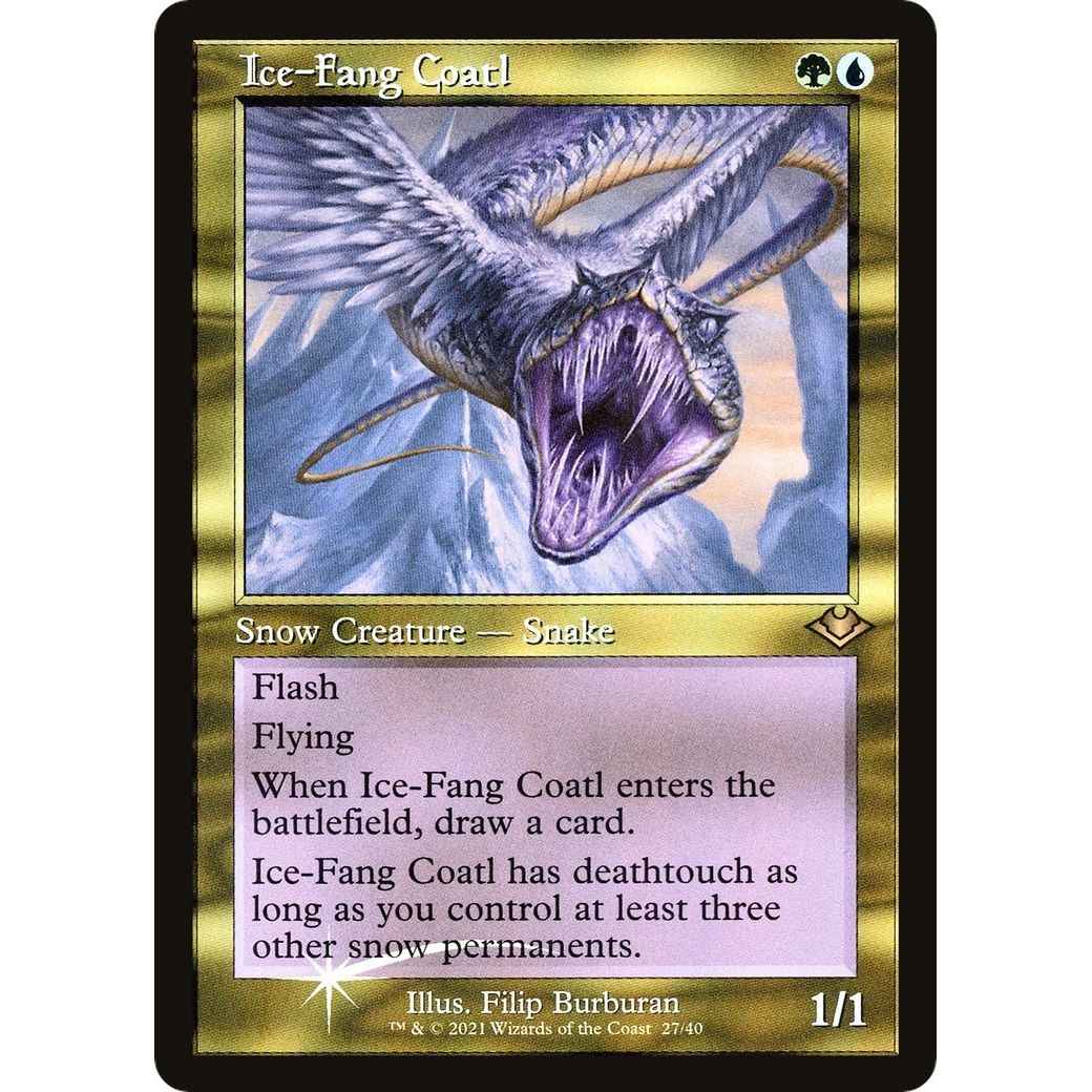 Image for Ice-Fang Coatl (Retro Frame) (27) (MH1) - Magic: The Gathering
