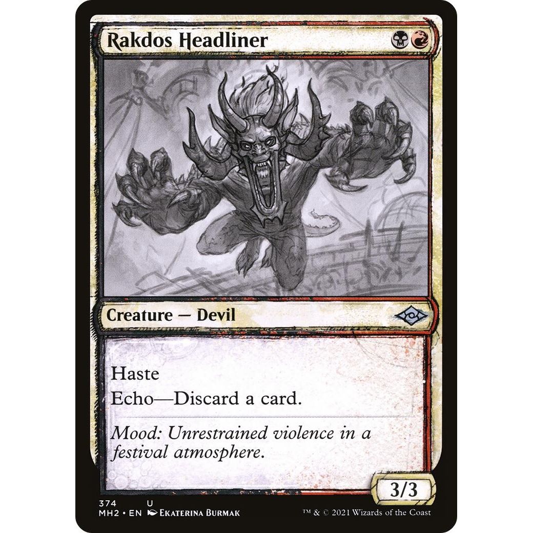 Image for Rakdos Headliner (Showcase) (374) (MH2) - Magic: The Gathering