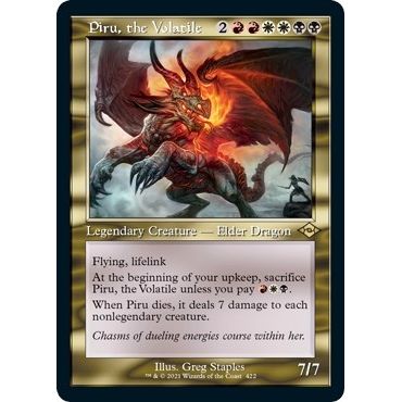 Image for Piru, the Volatile (Retro Frame) (Foil Etched) (422) (MH2) - Magic: The Gathering