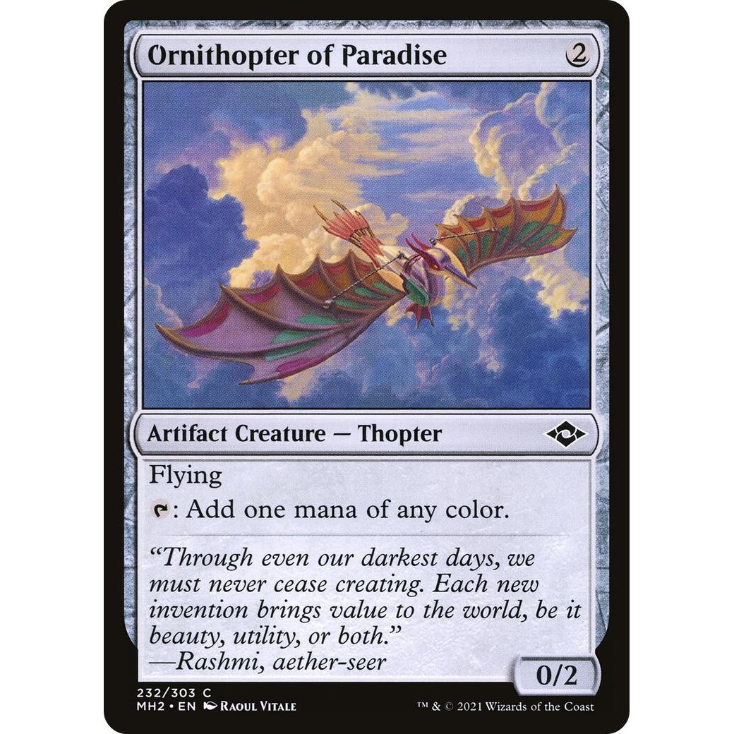 Image for Ornithopter of Paradise (232) (MH2) - Magic: The Gathering