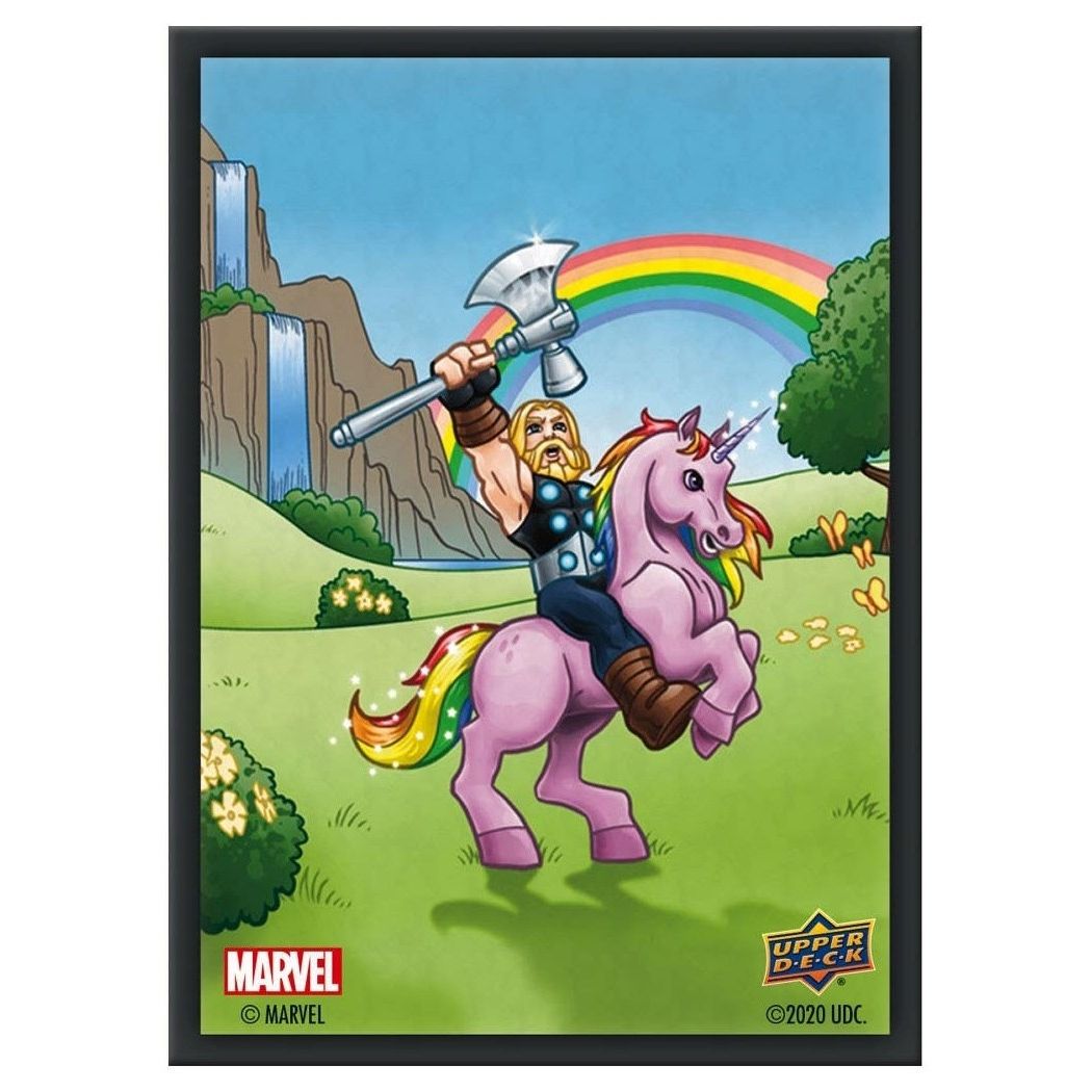 Image for Upper Deck Marvel Card Sleeves - Standard Matte - Thor Rainbow (65-Pack) (Exclusive) - Card Sleeves