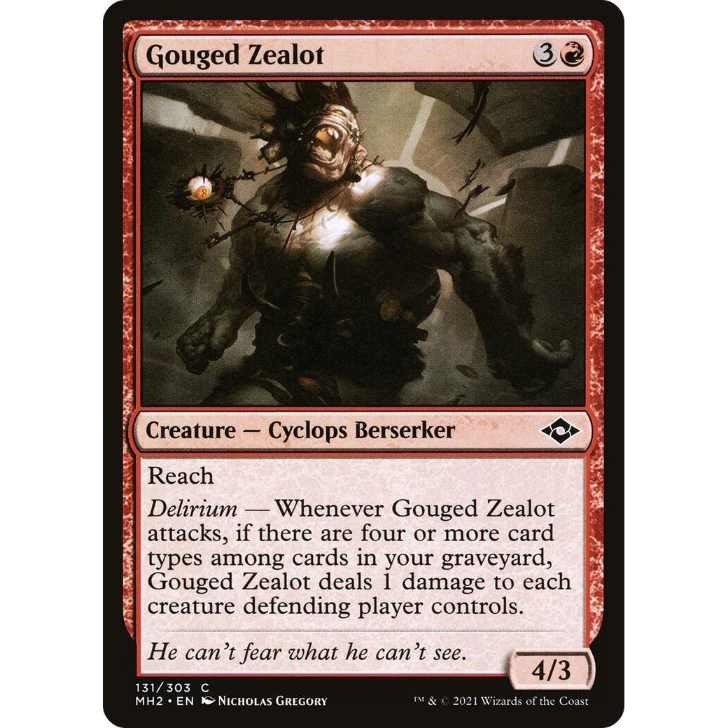 Image for Gouged Zealot (131) (MH2) - Magic: The Gathering
